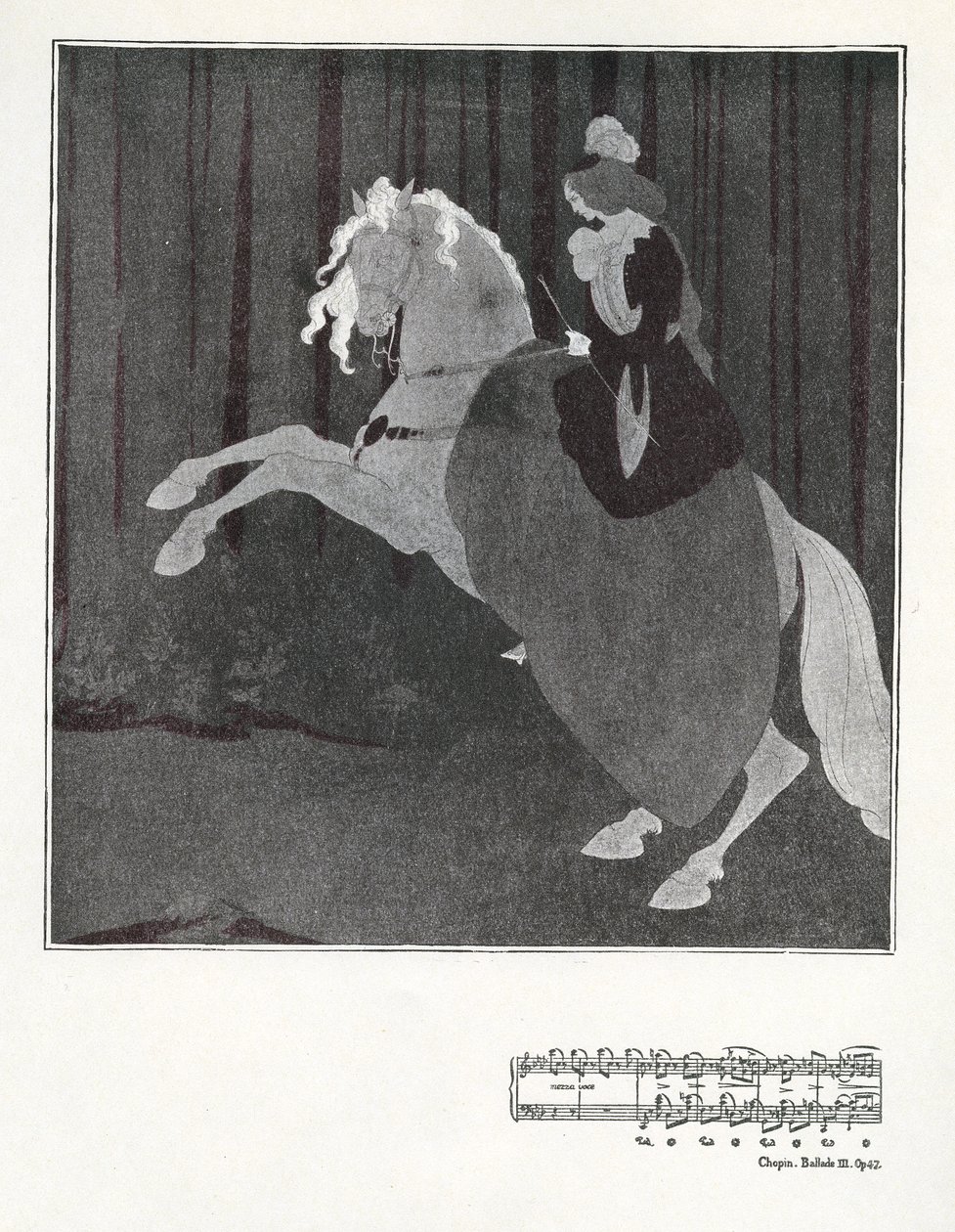 Chopin, Ballade III. Op.47 av Aubrey Beardsley
