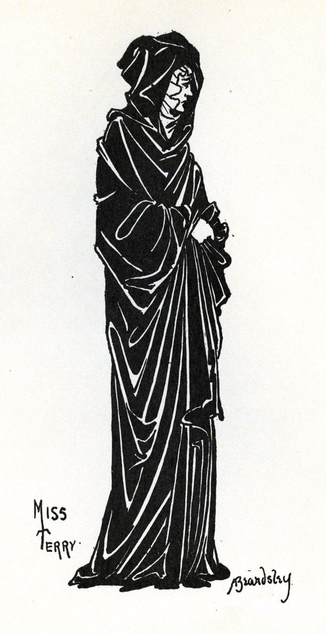 Ellen Terry som Rosamund de Clifford i en produksjon på Lyceum Theatre, London, av det poetiske dramaet 