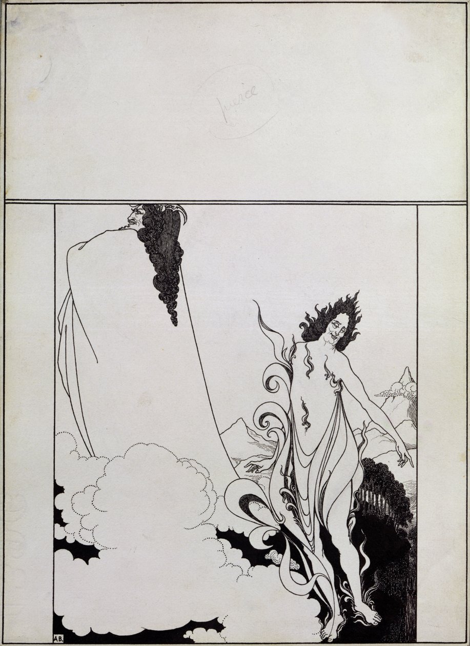 Fjerde tablå av Das Rheingold, (omslagsdesign for Savoy nr. 6) av Aubrey Beardsley