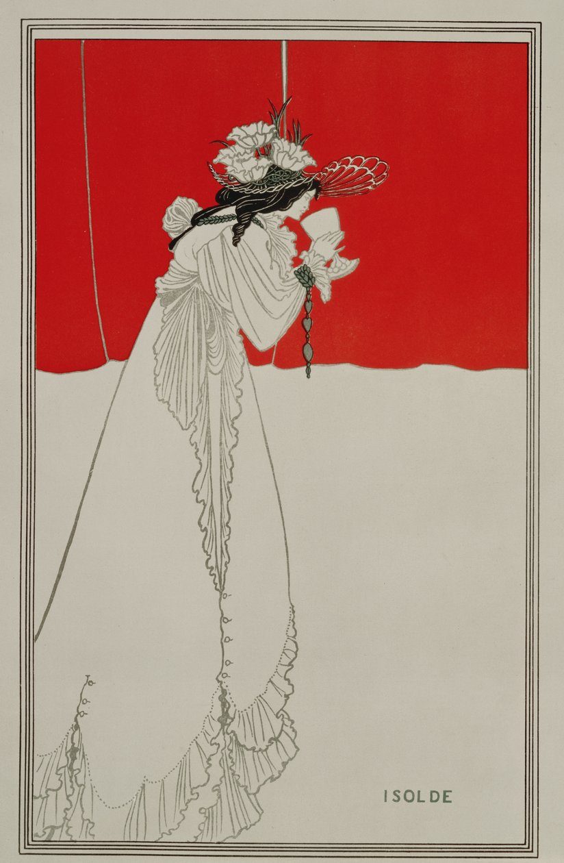 Isolde, 1895 av Aubrey Beardsley