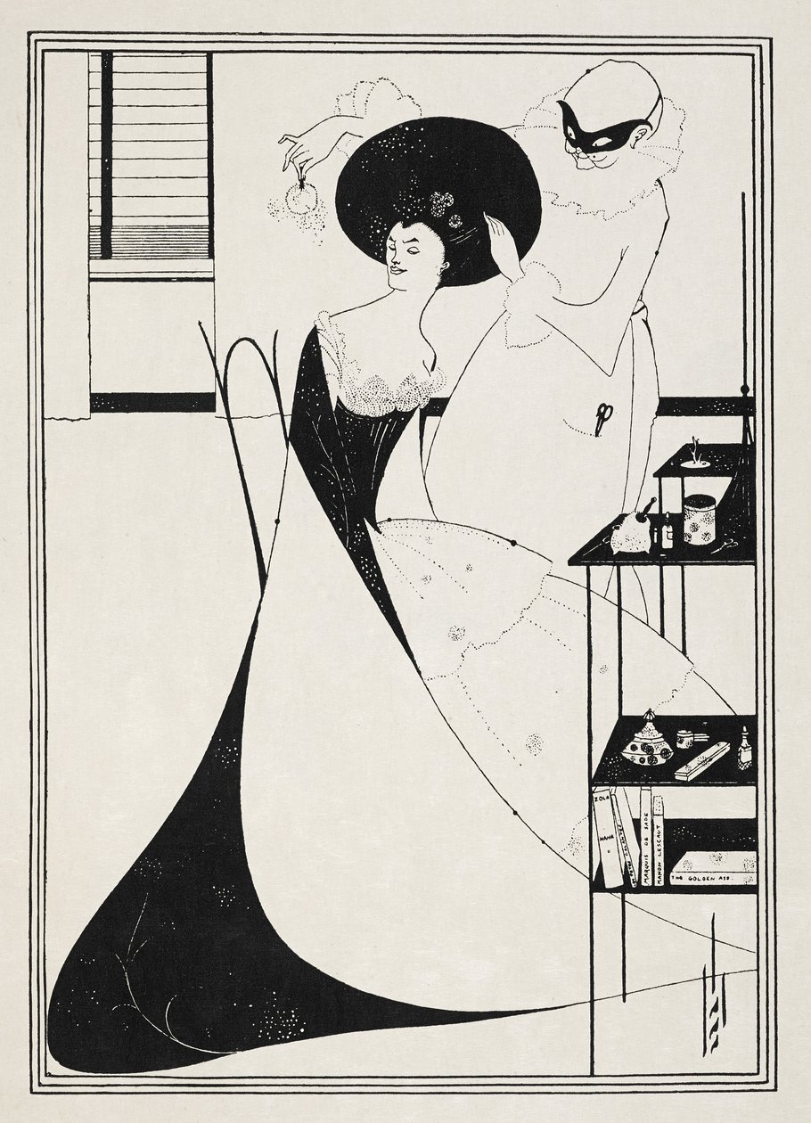 Illustrasjon for 'Salome' av Oscar Wilde av Aubrey (after) Beardsley