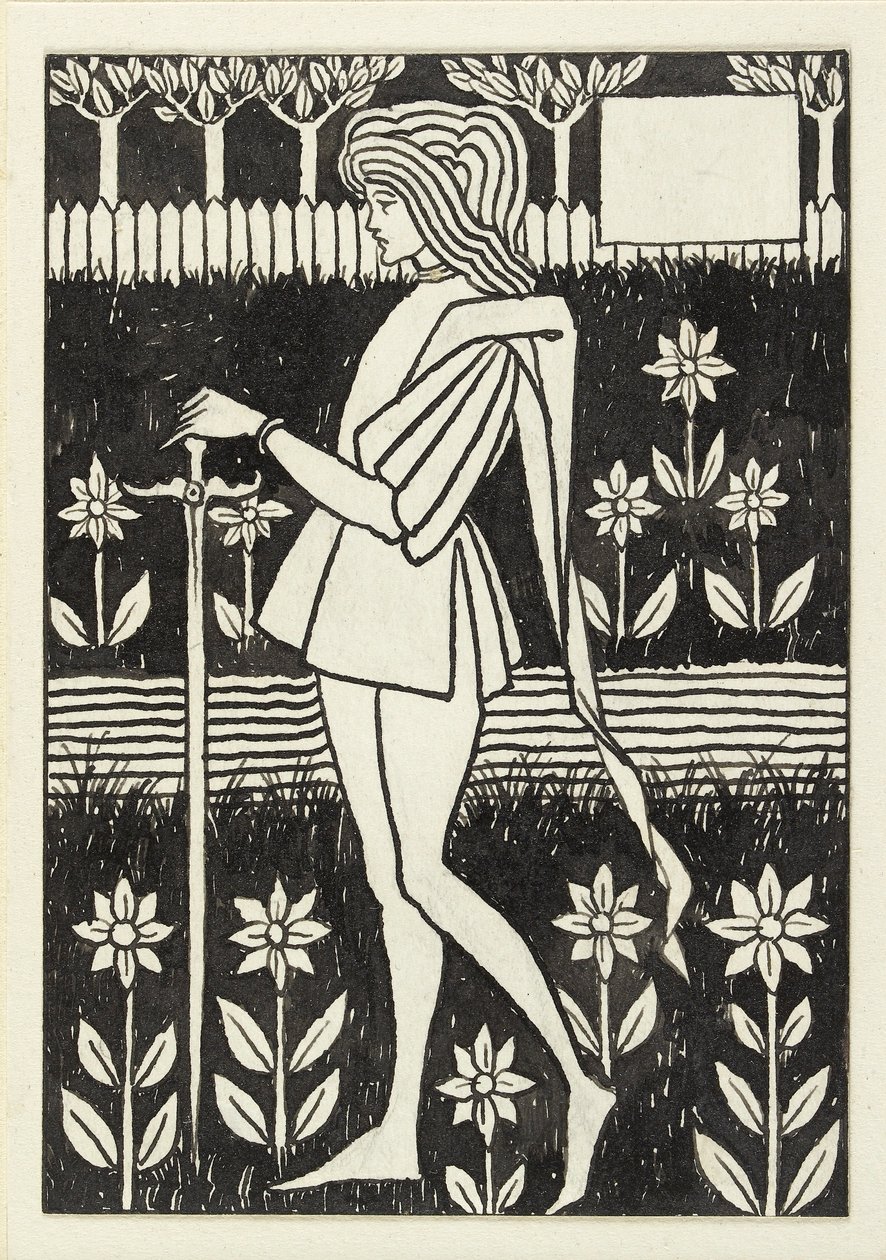 En side, 1890-tallet av Aubrey Beardsley