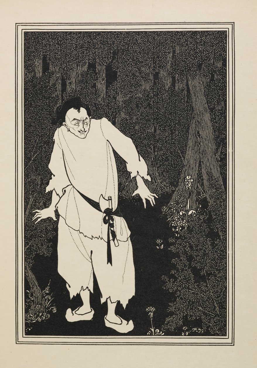 Ali Baba i skogen, fra en bok med femti tegninger av Aubrey Beardsley