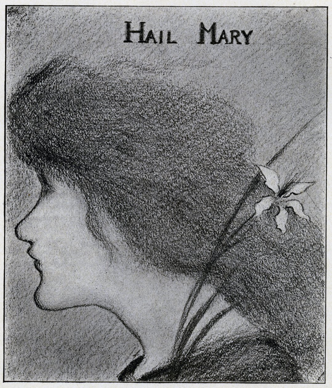 Hei Maria (blyant) av Aubrey Beardsley