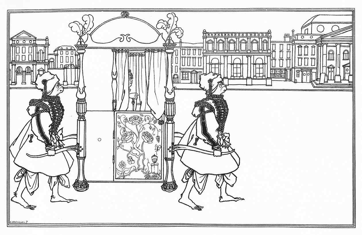 Illustrasjon for 'Den gule boken' av Aubrey Beardsley