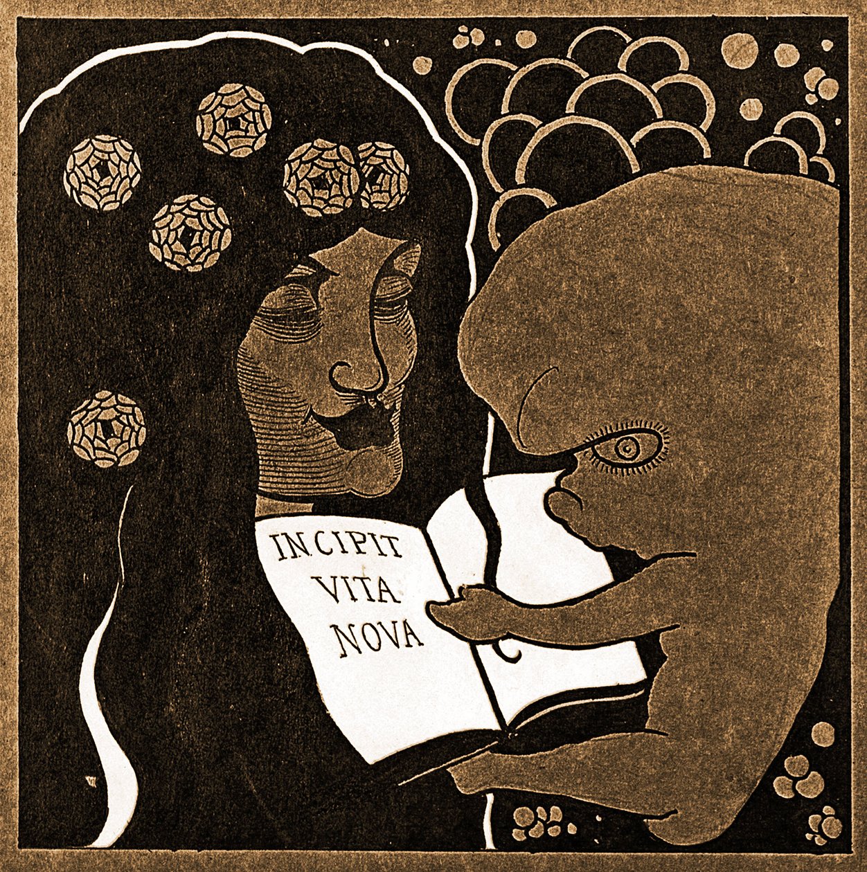 Incipit Vita Nova: Her begynner et nytt liv, 1893 av Aubrey Beardsley