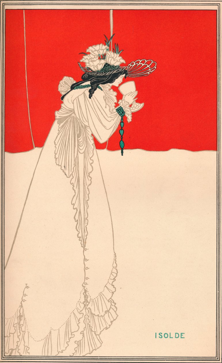Isolde, c1895, 1896 av Aubrey Beardsley