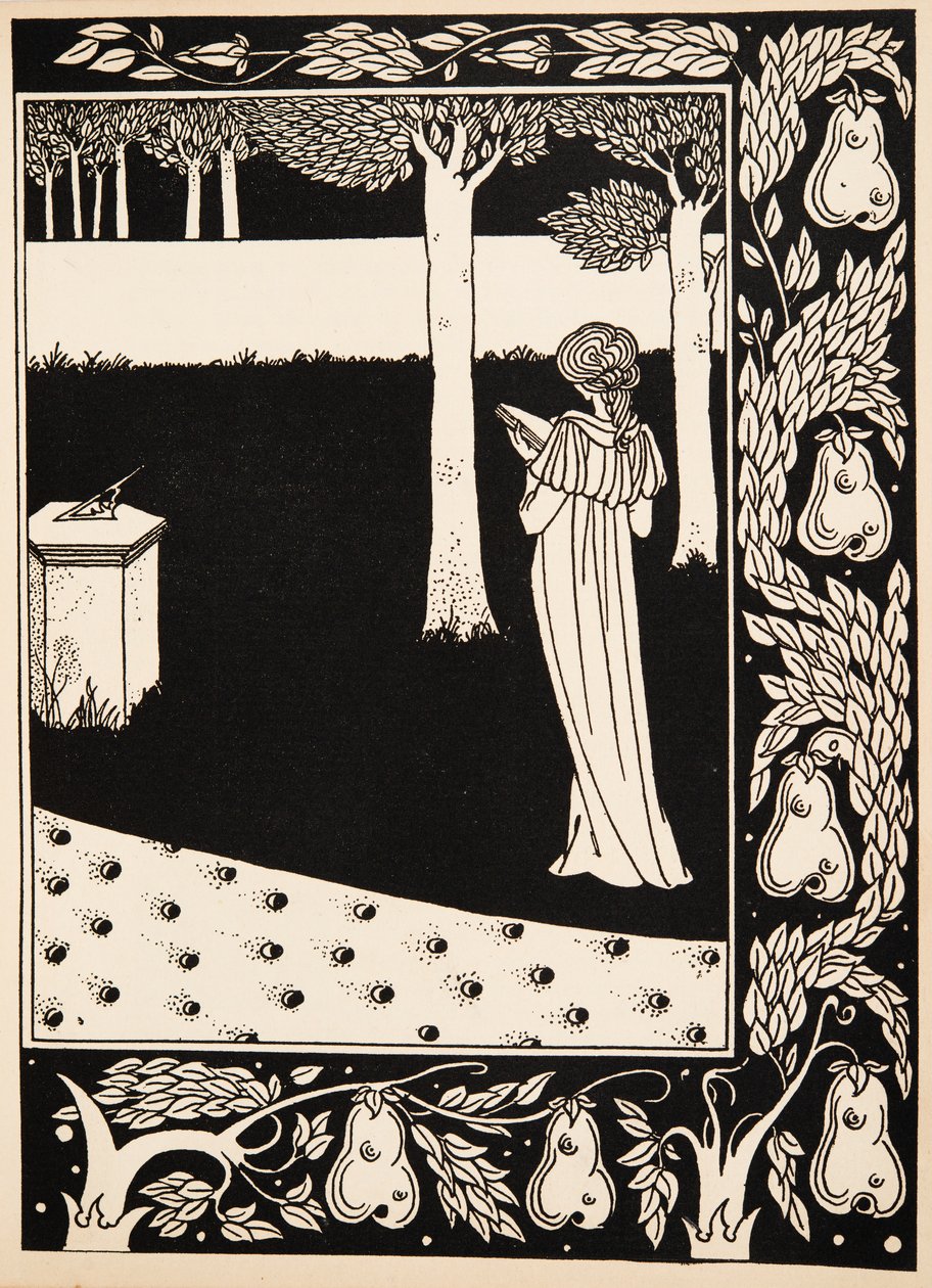 La Beale Isoud på Joyous Gard av Aubrey Beardsley