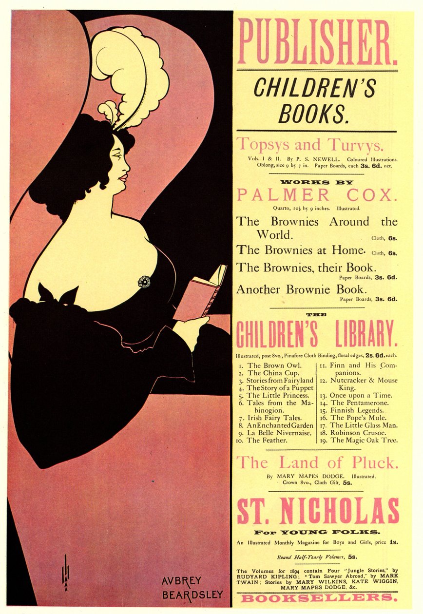 Forlegger. Barnebøker, 1894 av Aubrey Beardsley