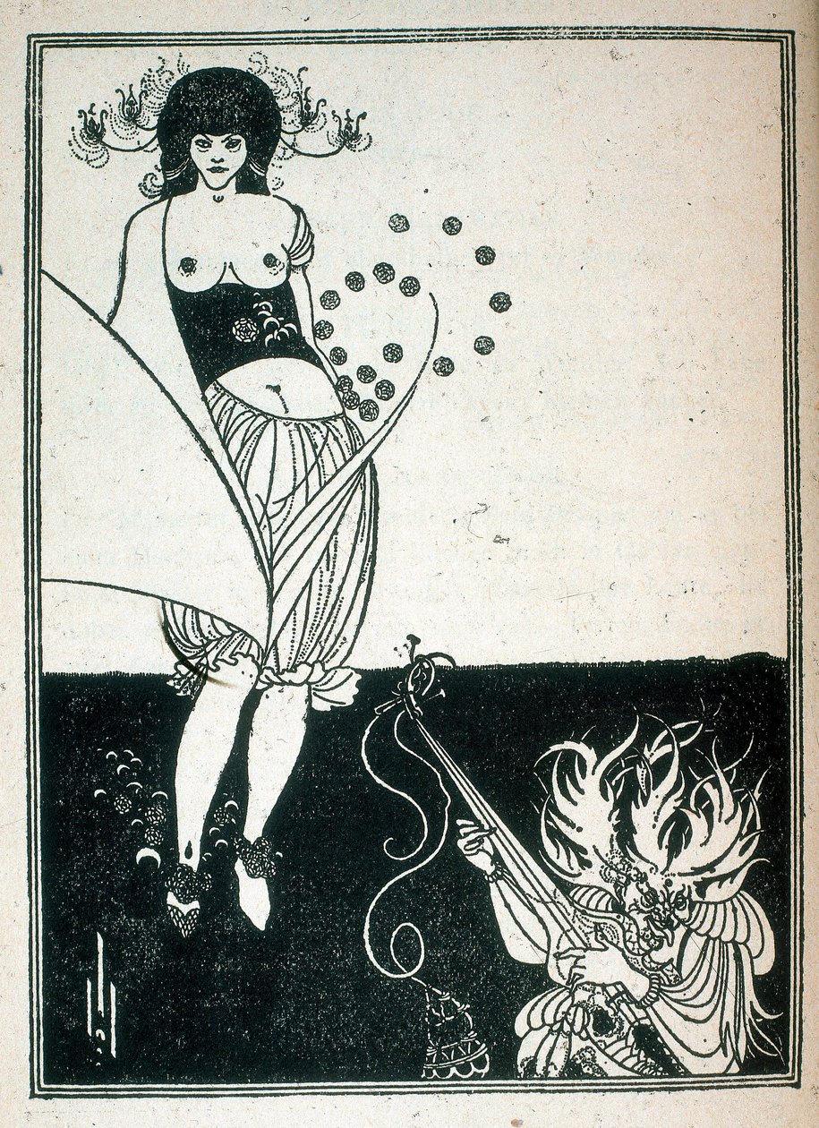 Salome, illustrasjon av stykket skrevet av Oscar Wilde av Aubrey Beardsley
