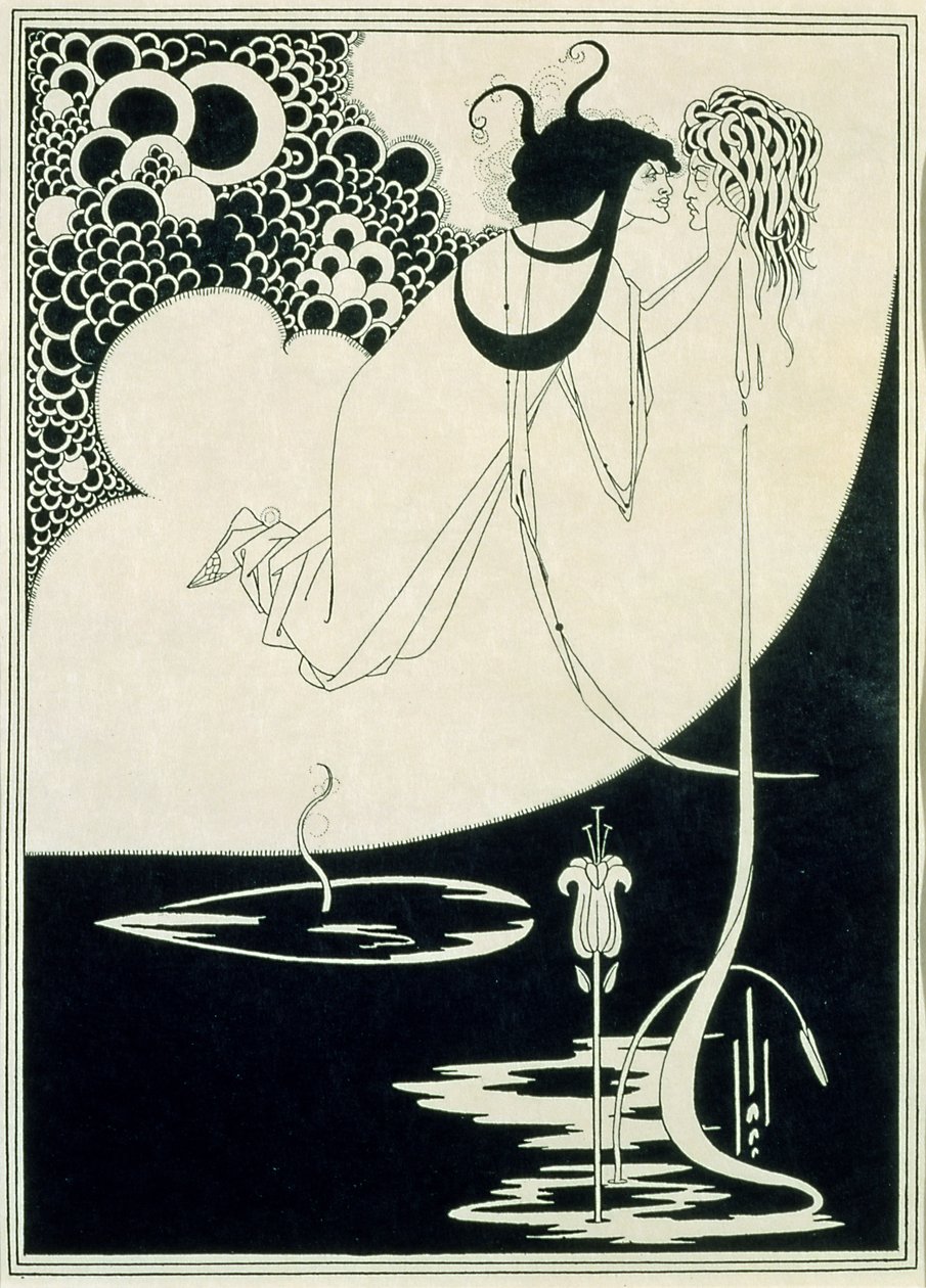 The Climax, illustrasjon fra "Salome" av Oscar Wilde av Aubrey Beardsley