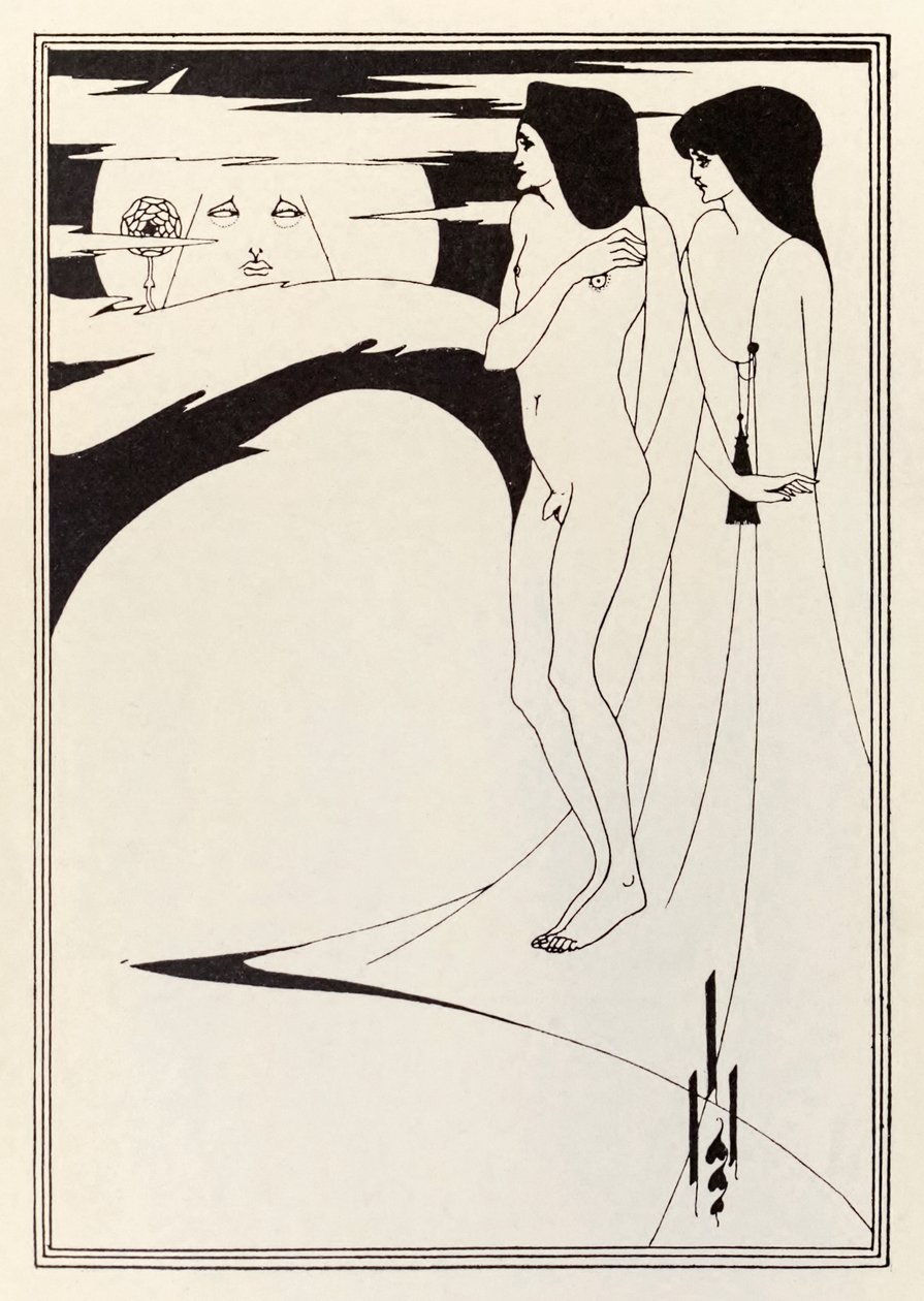 "Kvinnen og månen" av Aubrey Beardsley