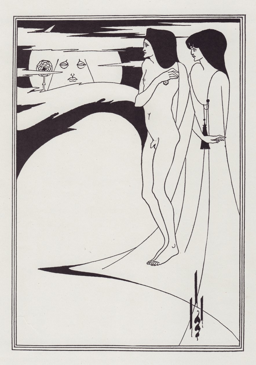 Kvinnen i månen, 1893. av Aubrey Beardsley