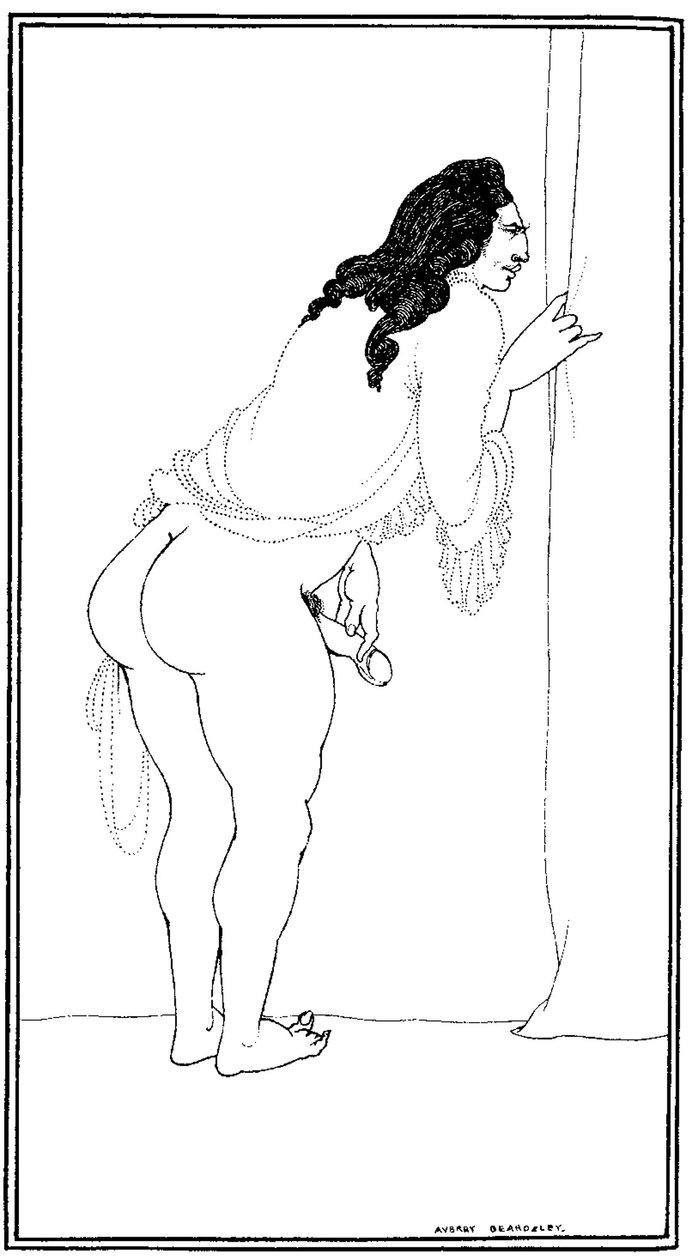 Den utålmodige ekteskapsbryteren, 1897 av Aubrey Beardsley