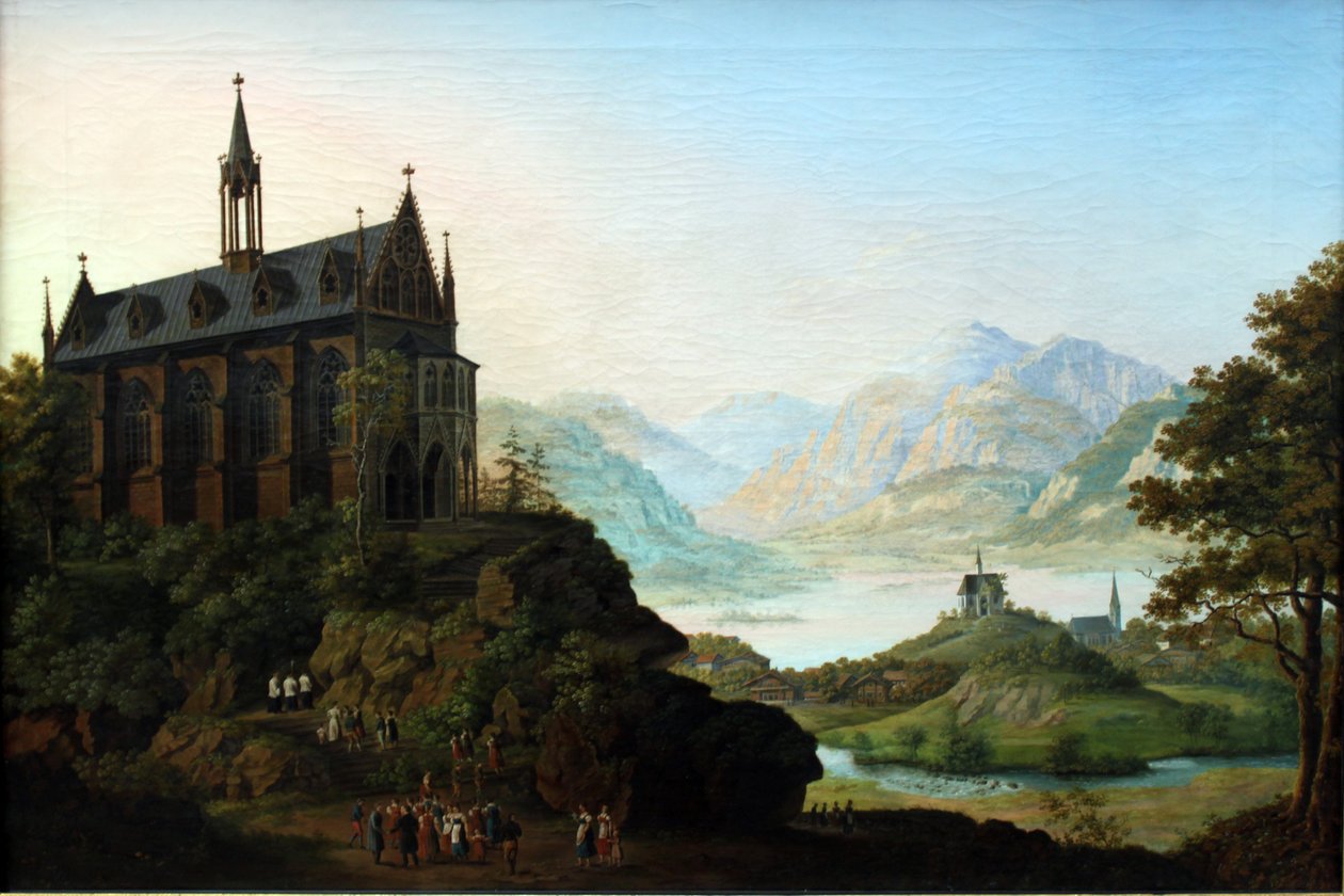 Fjellandskap av August Ahlborn