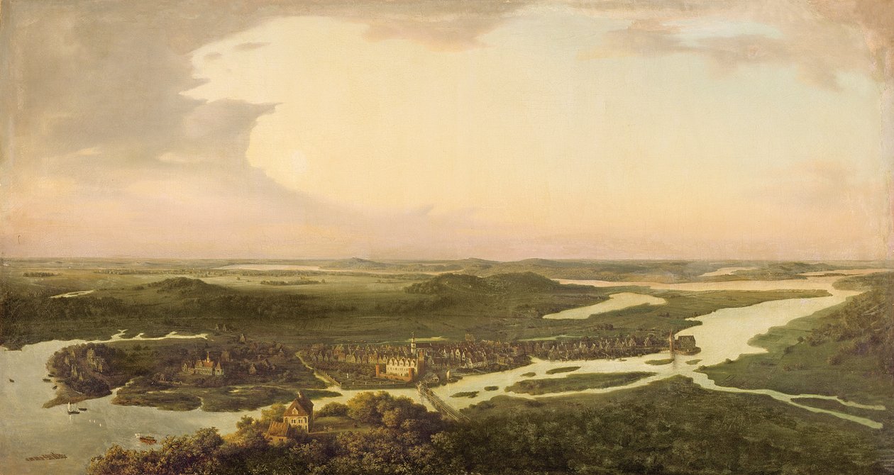 Utsikt over Potsdam på 1600-tallet, 1851 av August Kopisch