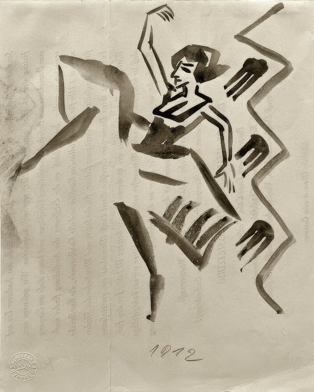 Ballettjente av August Macke