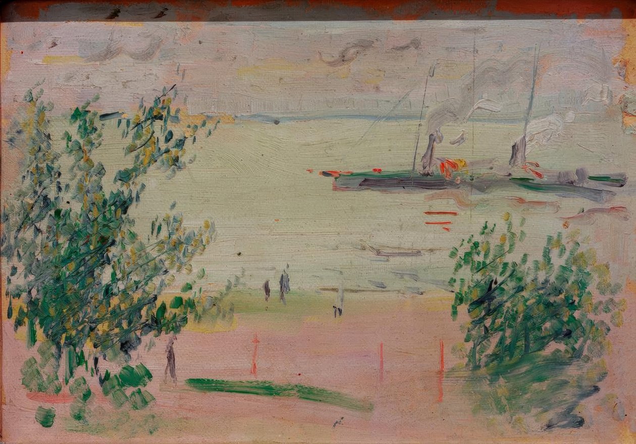 Ved Hersel ved Rhinen av August Macke