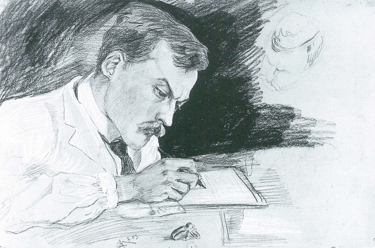 Portrett av Dr. Ludwig Deubner av August Macke