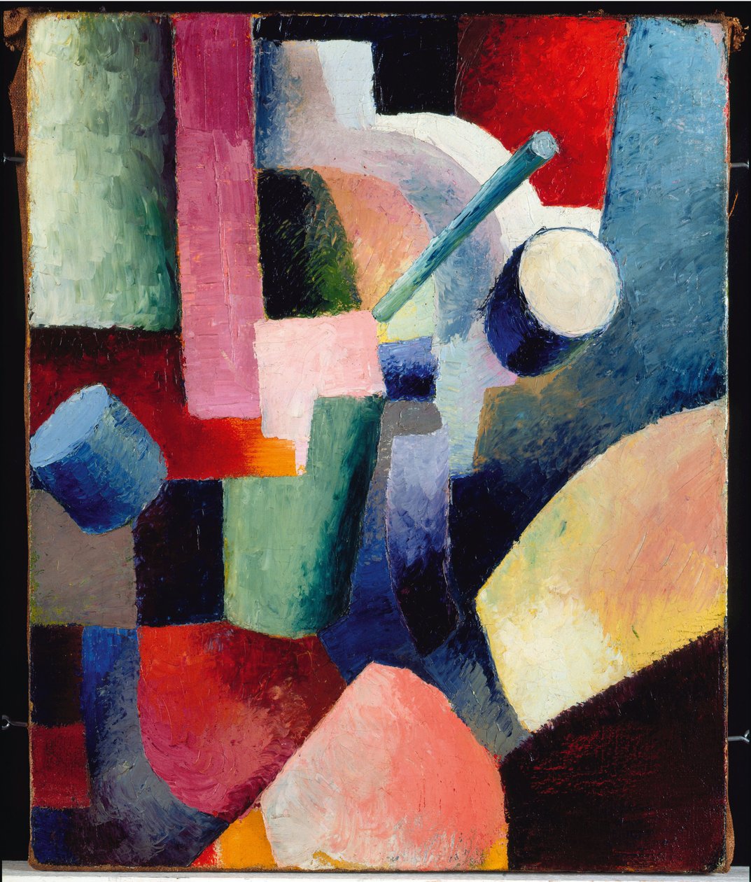 Farget sammensetning av skjemaer av August Macke