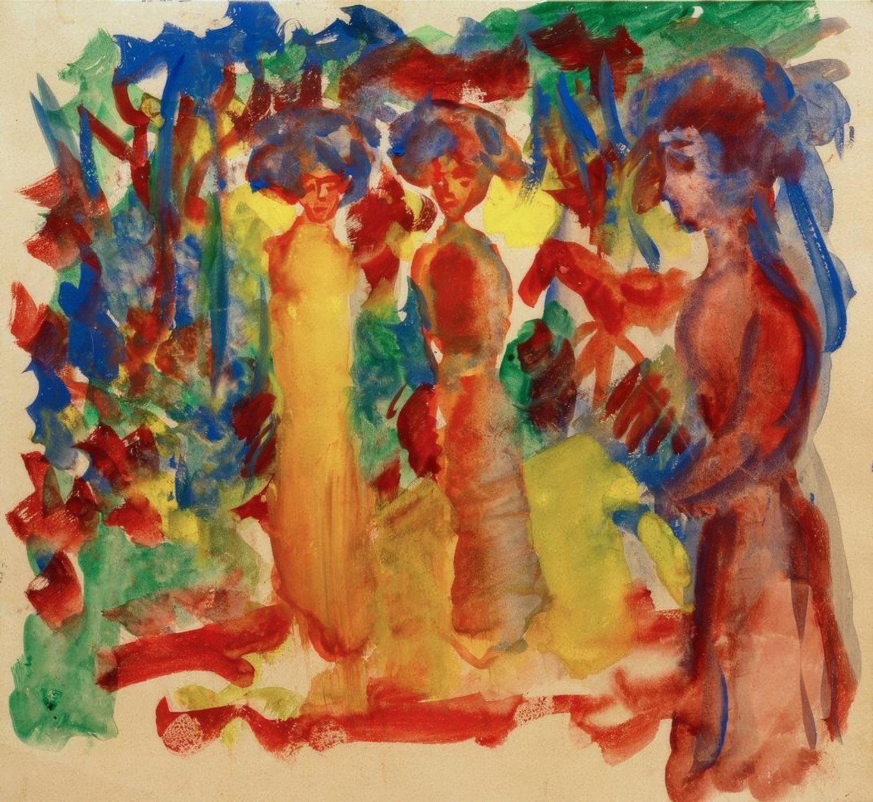 Kvinner går en tur av August Macke