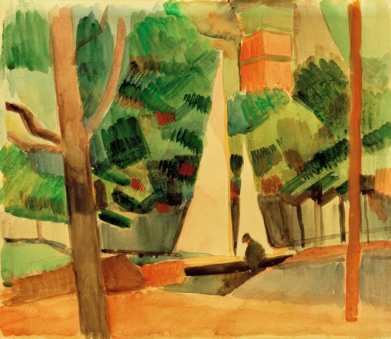 Hilterfingen am Thuner See av August Macke