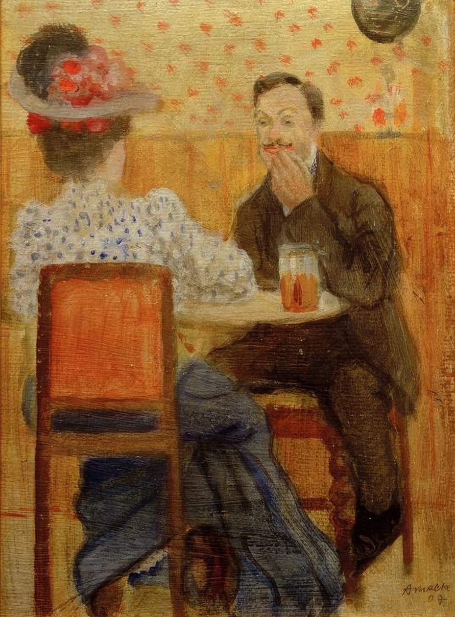 Par ved ølbordet av August Macke