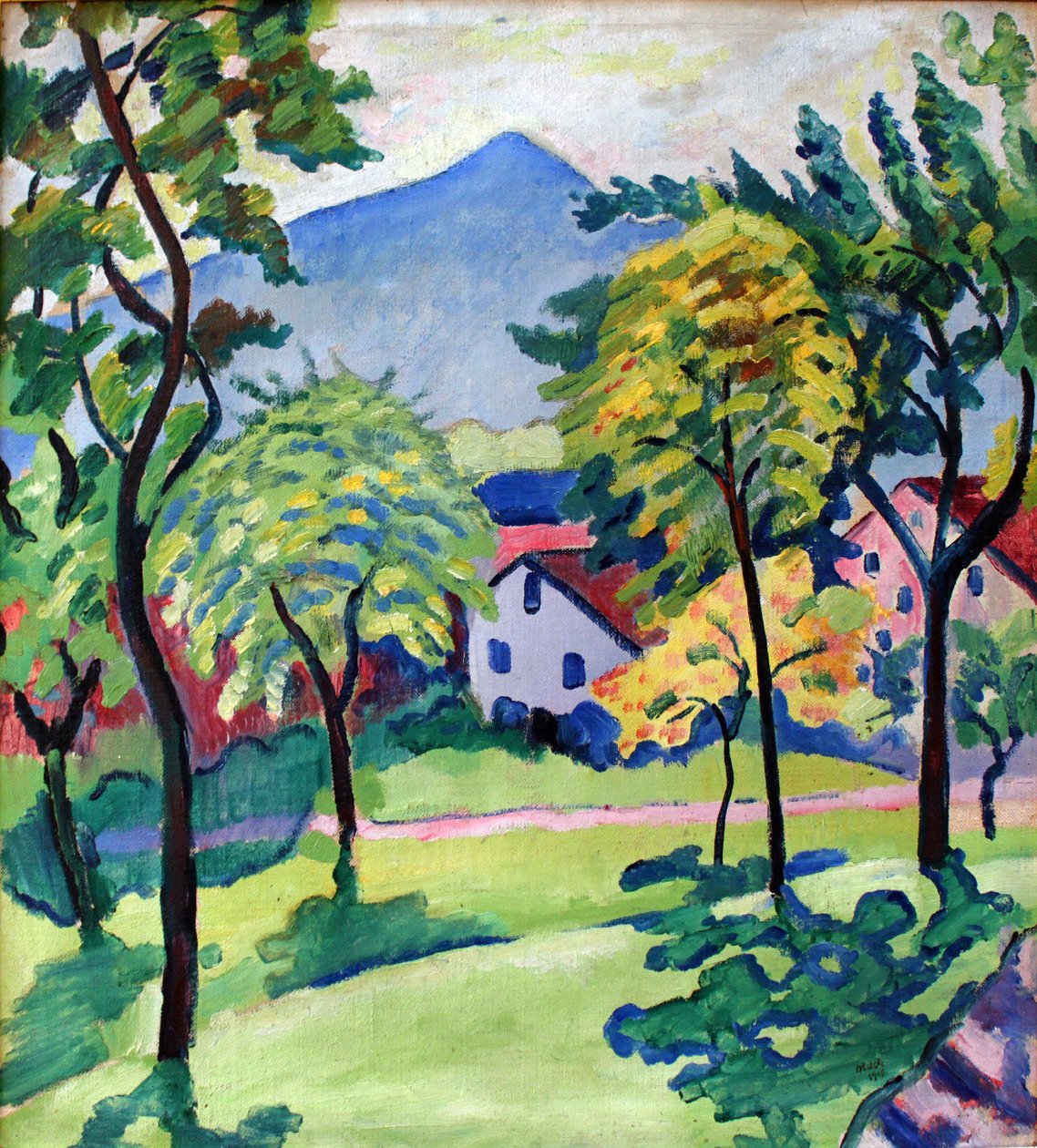 Tegernsee landskap av August Macke
