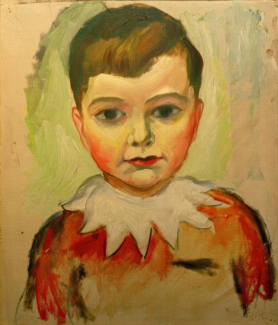Walter med blondekrage av August Macke