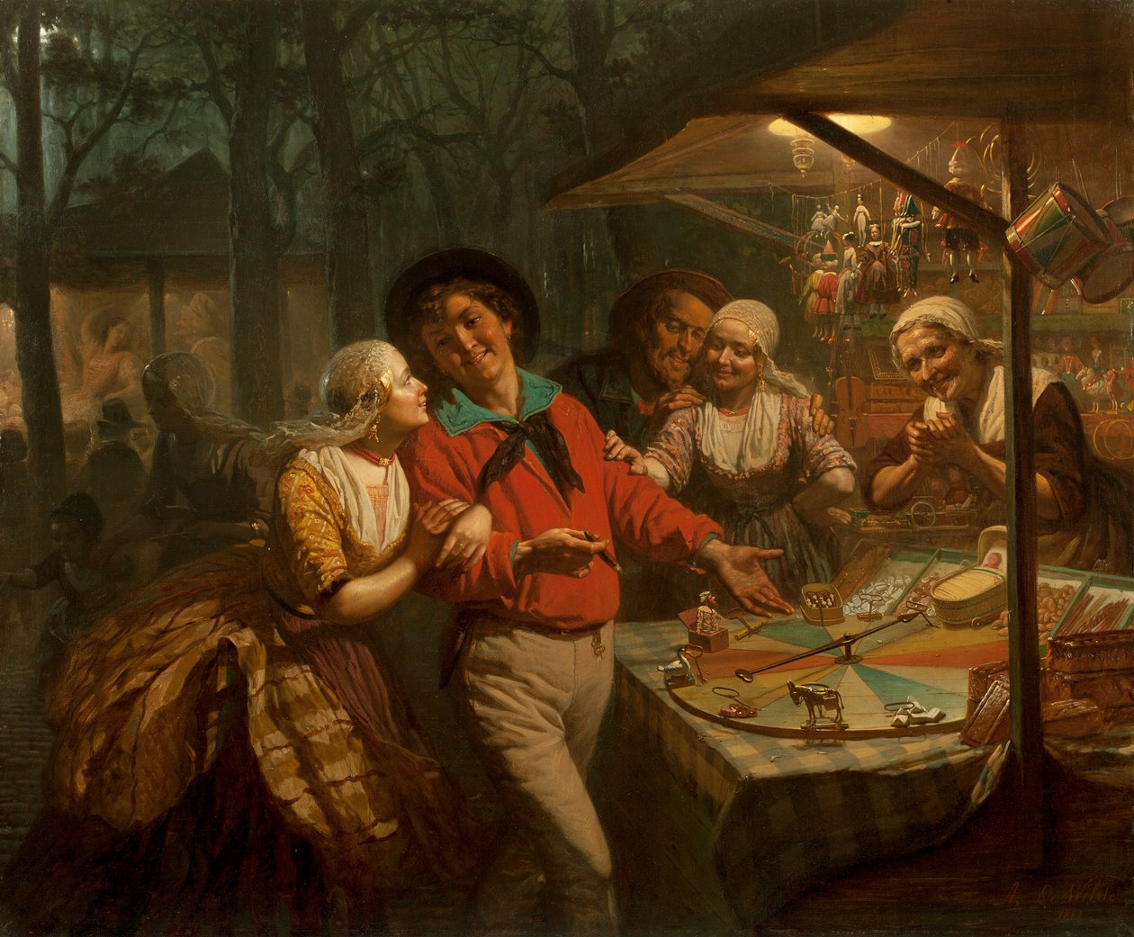Lykkehjulet, 1861 av August de Wilde