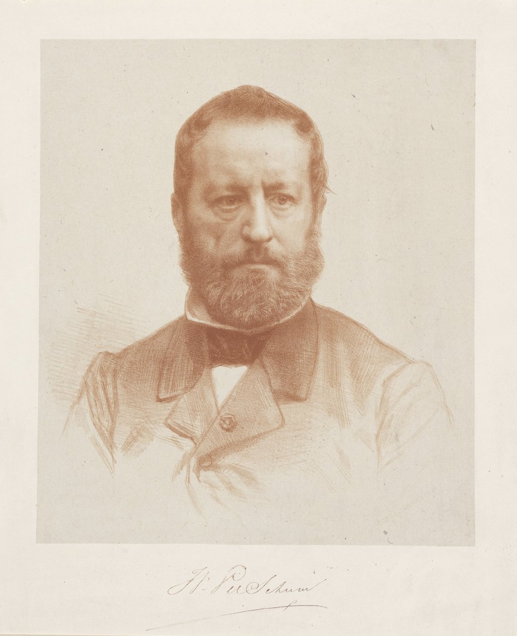Portrett av kunstner Wouter Verschuur av August Allebe