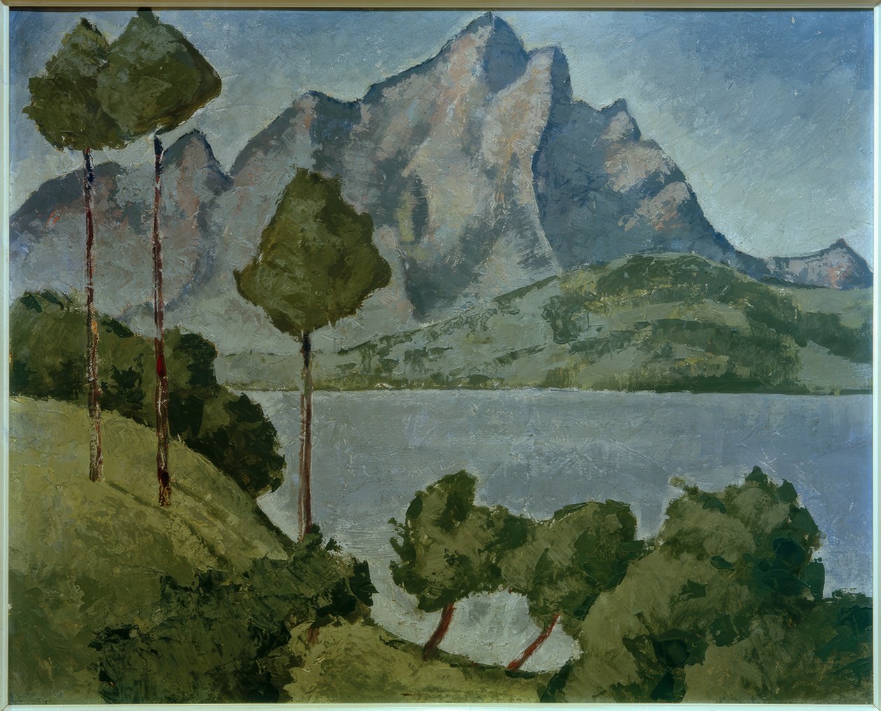 Vierwaldstättersee med Pilatus av August Babberger