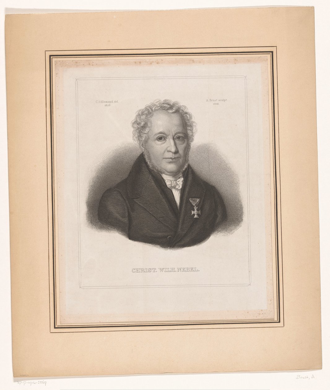 Portrett av Kristus. wilh. Nebel av August Brust