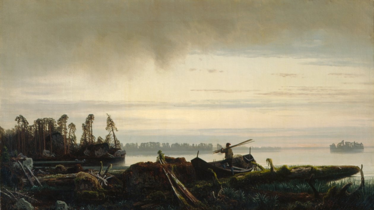 Sannavann (olje på lerret) av August Cappelen