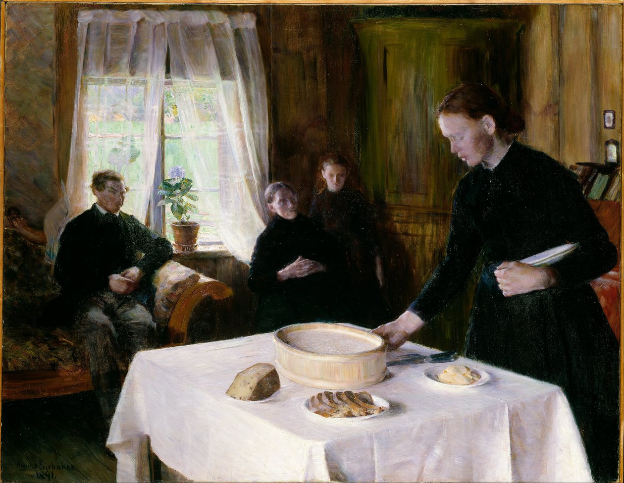 Dekker bordet av August Eiebakke