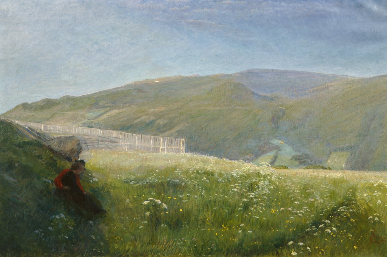 Summer landscape, Vågå av August Eiebakke