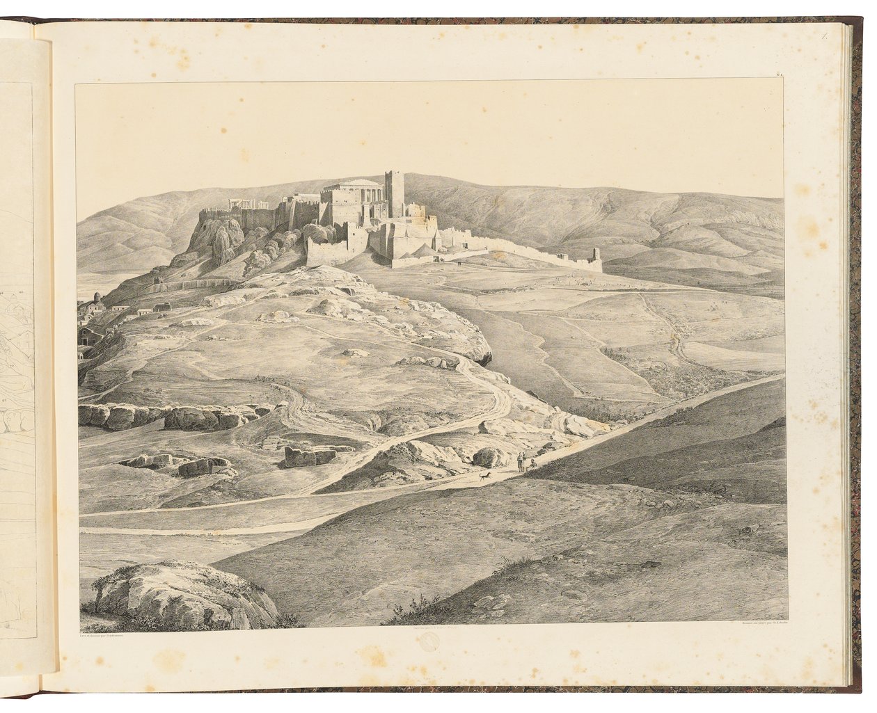 Athen sett fra Nymfehøyden, 1841 av August Ferdinand Stademann