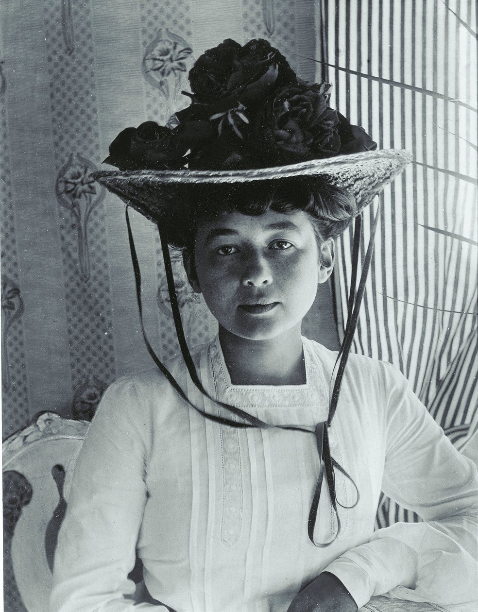 Harriet Bosse, Furusund 1904 (s/hvitt foto) av August Johan Strindberg