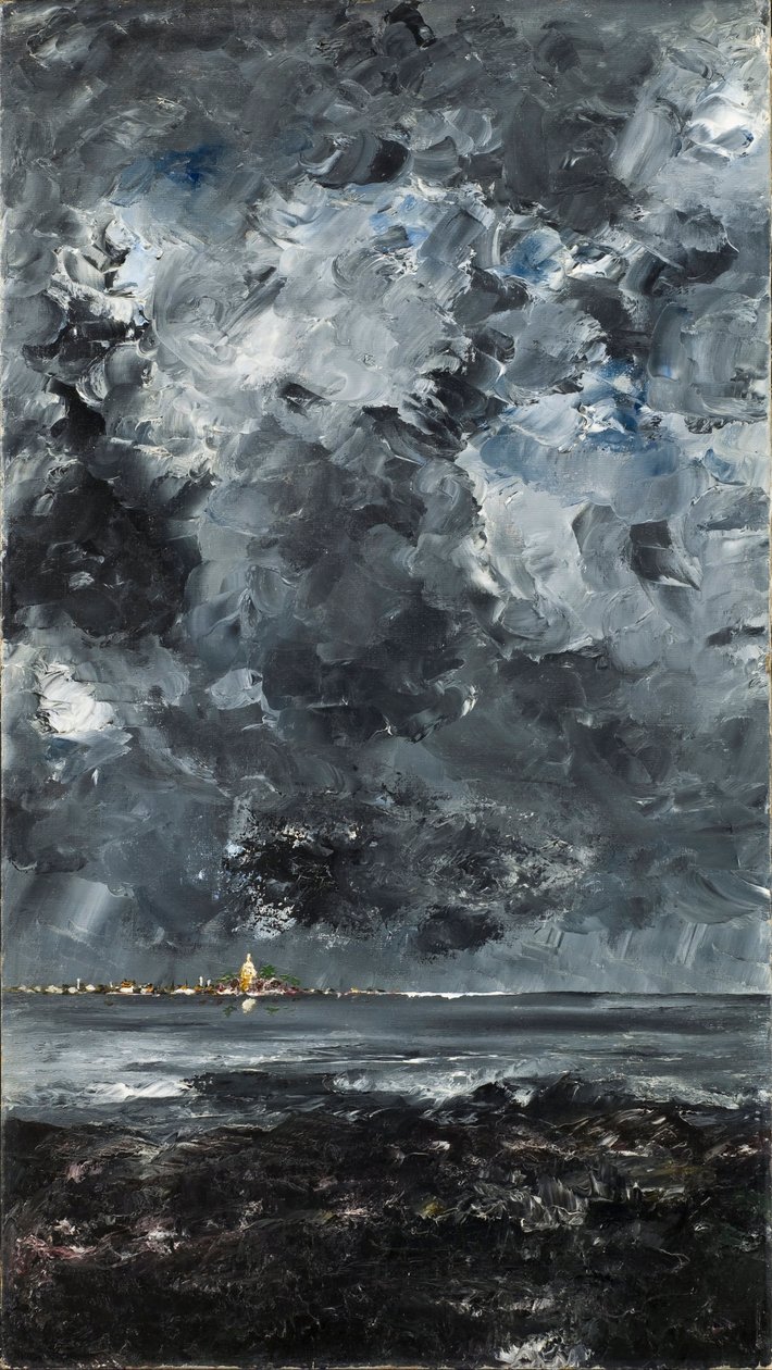La ville - Byen - Strindberg, august (1849-1912) - 1903 - Olje på lerret - 94,5x53 - Nationalmuseum Stockholm av August Johan Strindberg