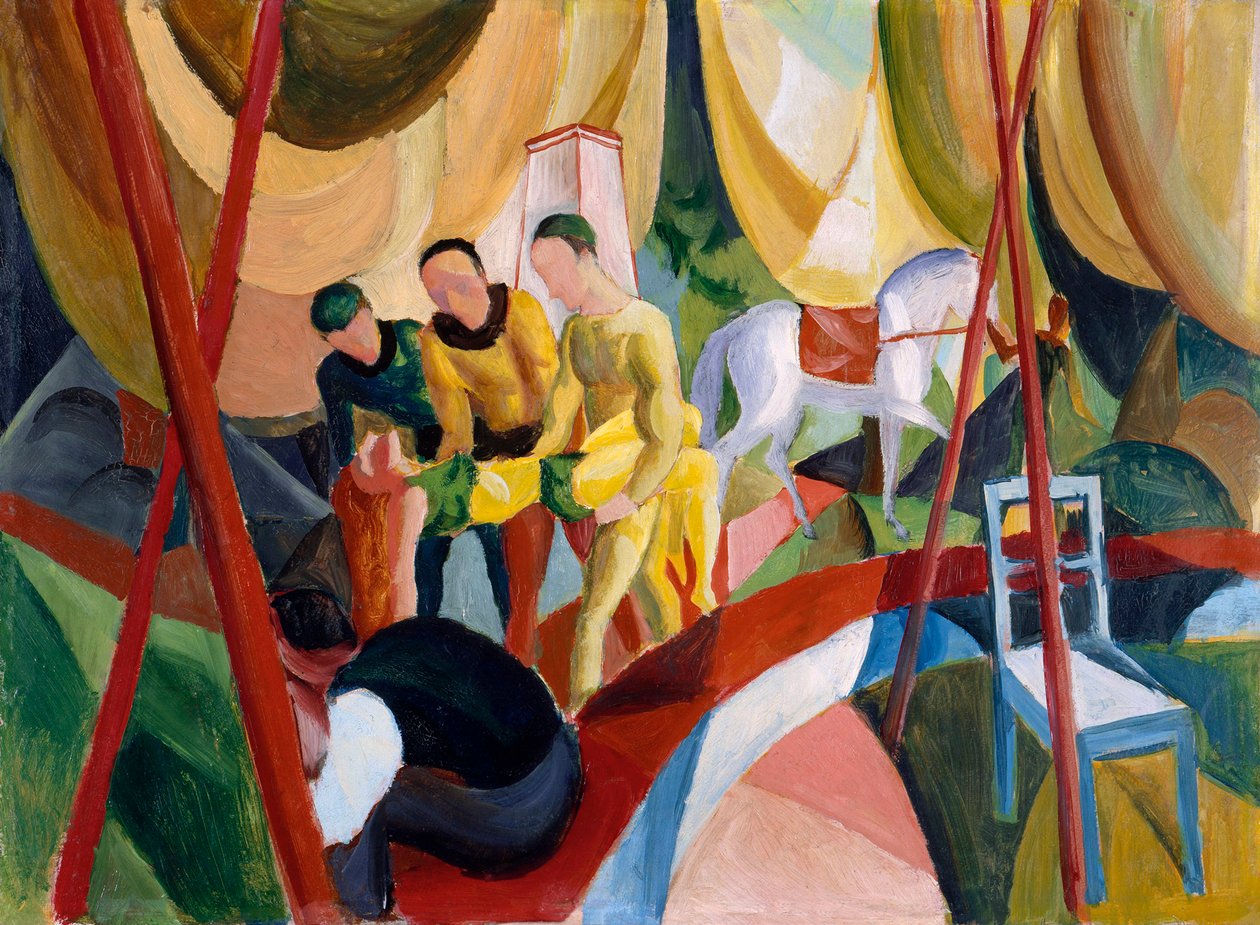 Sirkus, 1913 av August Macke
