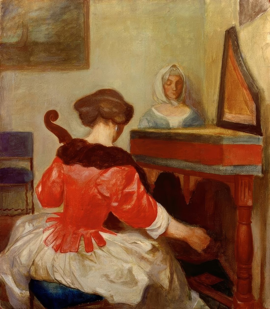 Konserten, kopi etter Gerard ter Borch av August Macke