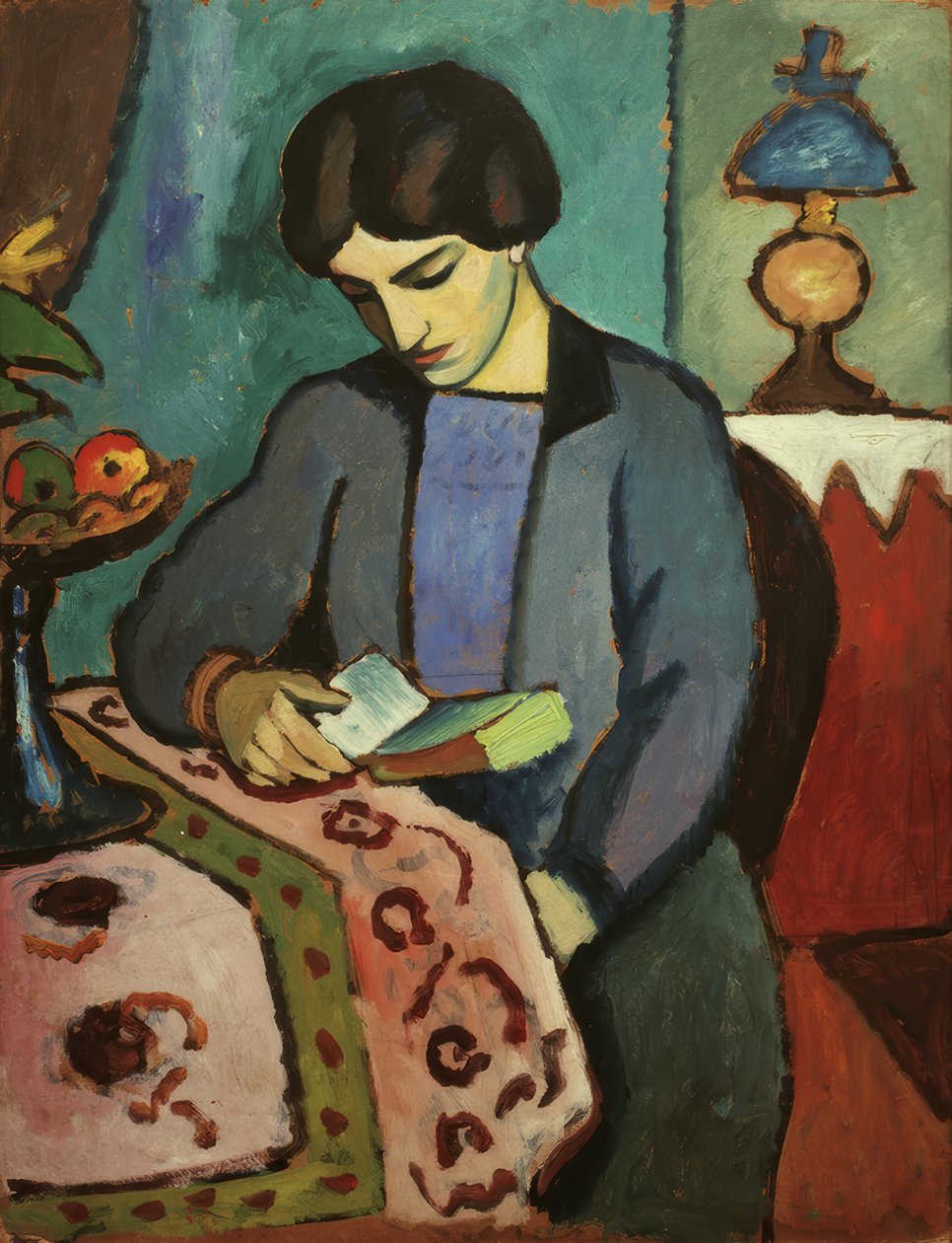 Kunstnerens kone av August Macke
