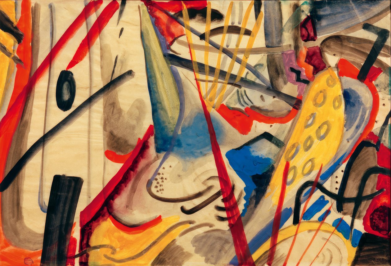 Fargesammensetning II av August Macke