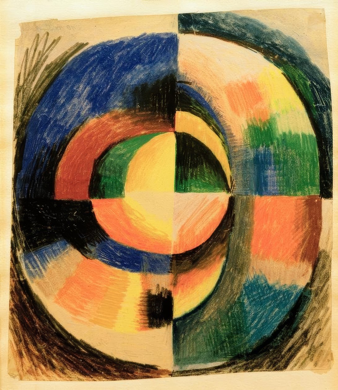 Fargesirkel II (stor) av August Macke