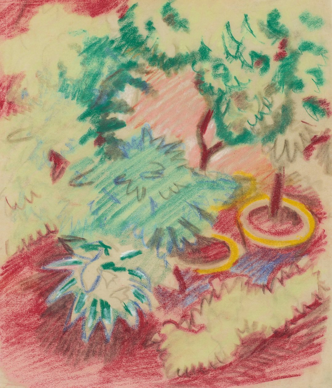Blomsterpotter. av August Macke