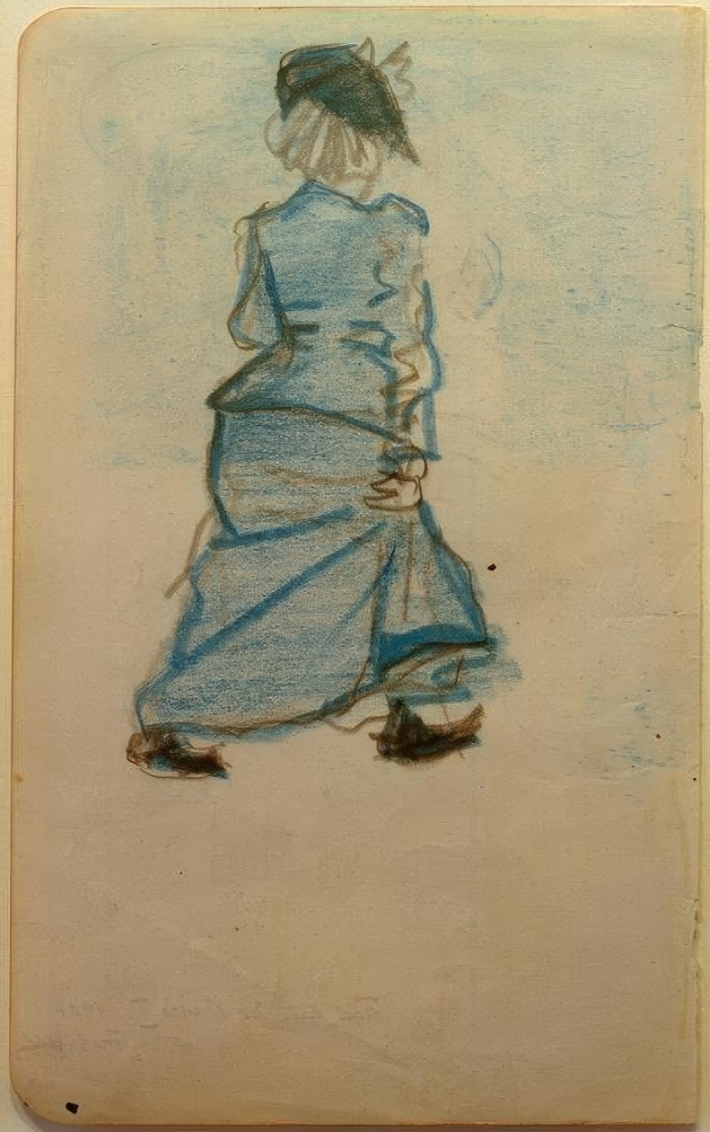 Kvinne på gaten I av August Macke