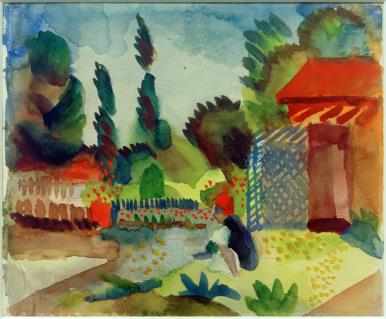 Hage skur av August Macke