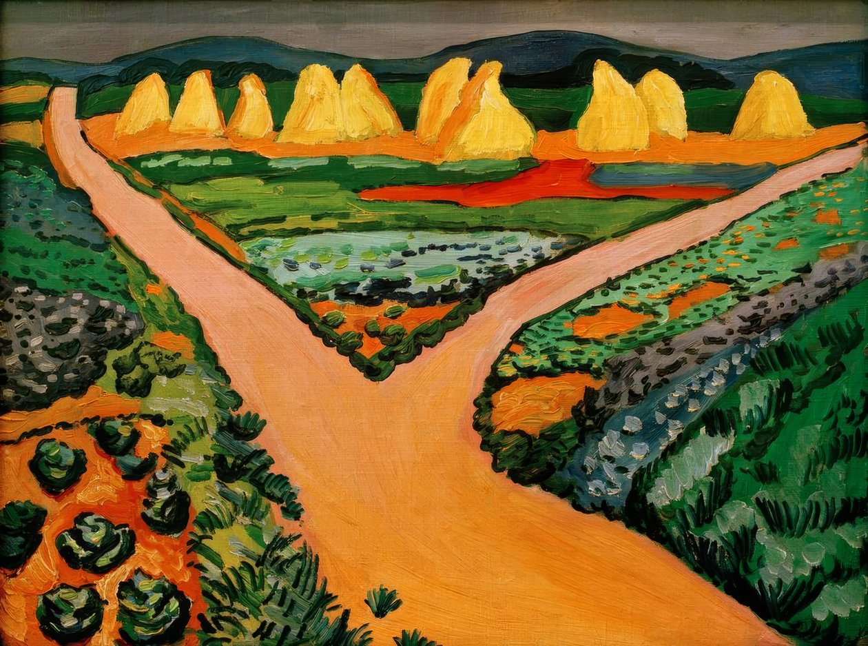 Grønnsaksfelt av August Macke