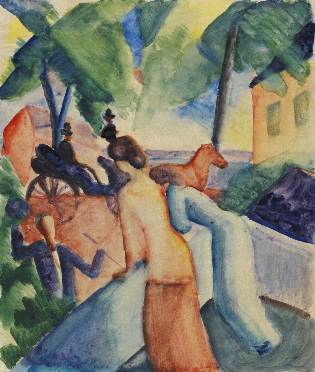 Hilsen Thunsjøen, 1913. av August Macke
