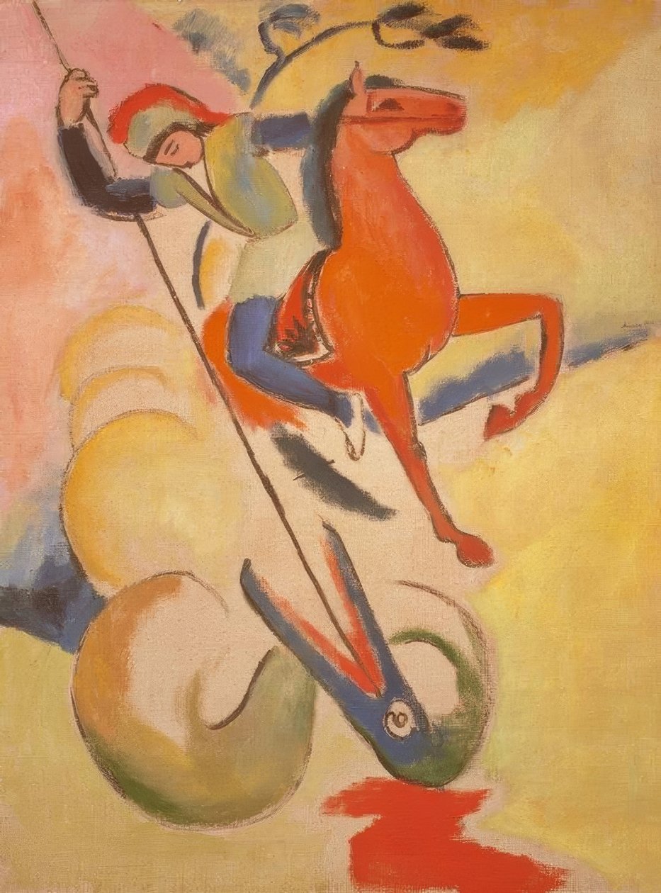 Saint George av August Macke